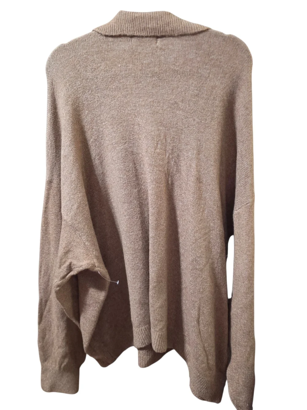 Old Navy Taupe Polo V-Neck Sweater